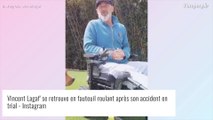 Vincent Lagaf' en fauteuil roulant après son accident : vidéo étonnante de l'animateur