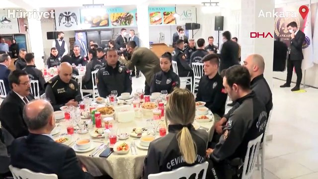 Bakan Soylu, Çevik Kuvvet Şube Müdürlüğü’nde iftar yaptı