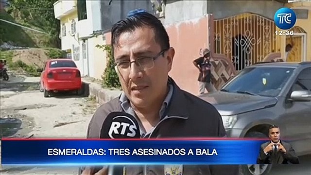 Tres hombres fueron asesinados en Esmeraldas