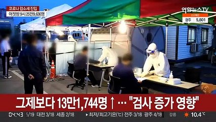 어젯밤 9시까지 26만명 육박…전날보다 13만명↑