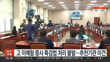 고 이예람 중사 특검법 처리 불발…추천기관 이견
