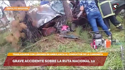 Grave despiste sobre la ruta Nacional 12