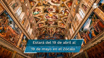 Llega réplica de la Capilla Sixtina a la CDMX
