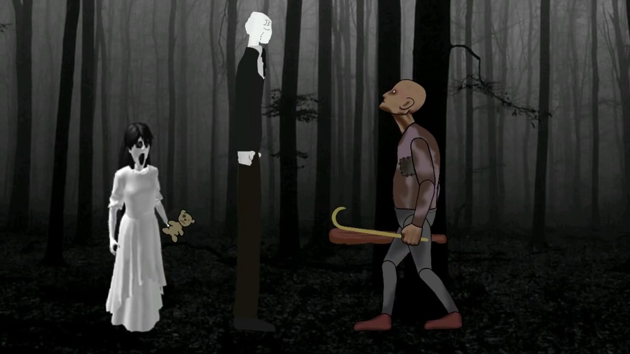 GRANNY vs GRANDPA vs SLENDER MAN vs Pinhead vs Jason Voorhees vs Leatherface  Drawing cartoons 2