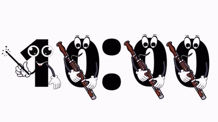 10 Minute Countdown Timer With Band Instruments