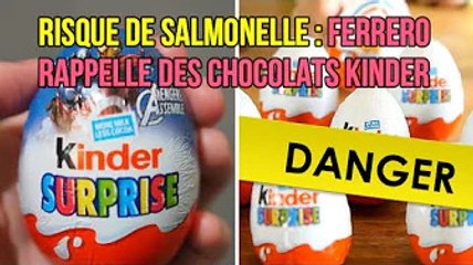 Risque de salmonelle : Ferrero rappelle des chocolats Kinder