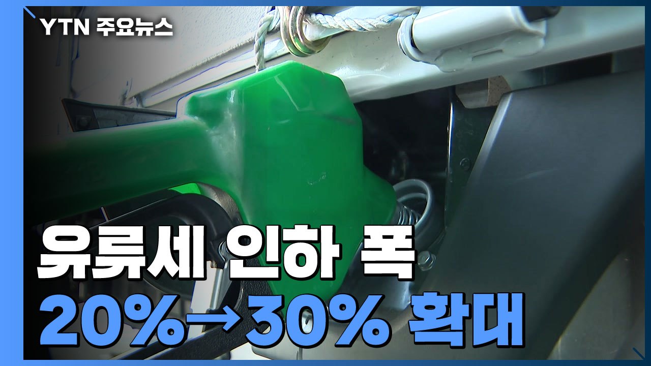 다음 달부터 유류세 30% 인하...리터당 83원 인하 효과 / YTN