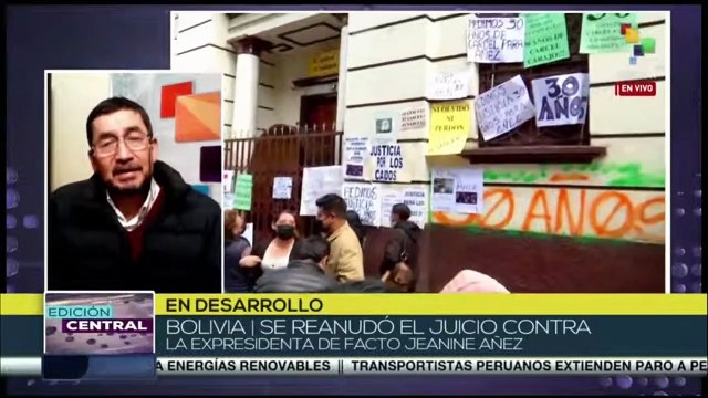 Incidentes intentan anular continuidad del juicio contra expresidenta de facto Jeanine Añez
