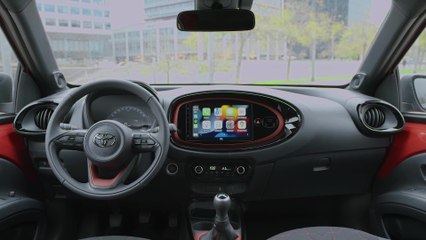 2022 Toyota Aygo X Interior Design in Chilly Red