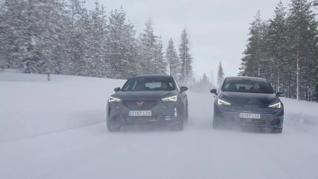 CUPRA Born in Aurora Blue & Formentor VZ5 in Magnetic Tech Matt Snow Experience