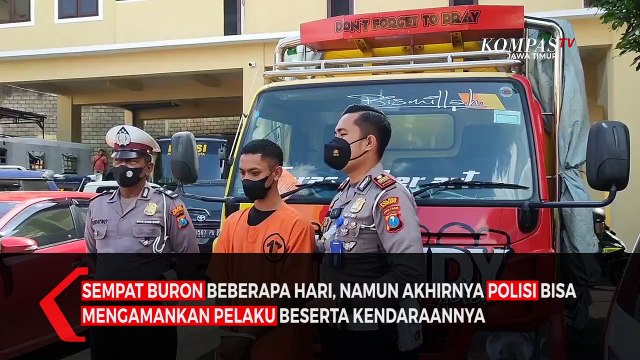 Terekam CCTV, Truk Tabrak Lari Pemotor Hingga Tewas di Blitar