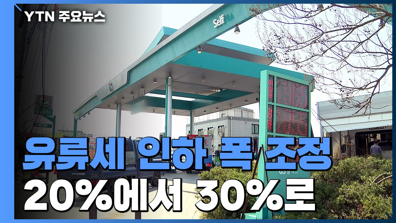 다음 달부터 유류세 30% 인하...리터당 83원 인하 효과 / YTN