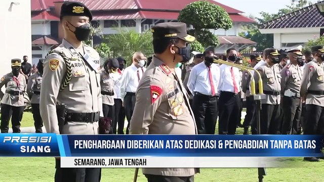 Kapolda Jateng Pimpin Apel Pagi & Penyerahan Penghargaan di Lapangan Apel Mapolda Jateng
