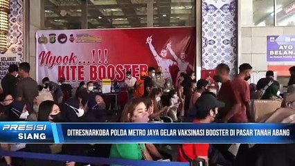Polda Metro Jaya Gelar Vaksinasi di Pasar Tanah Abang