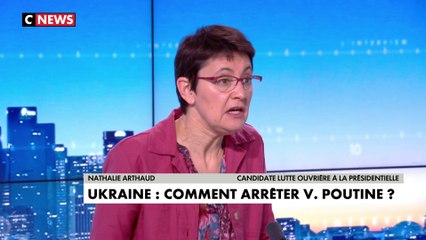 Download Video: Nathalie Arthaud : «aucun des dirigeants n’est en mesure d’arrêter Vladimir Poutine»