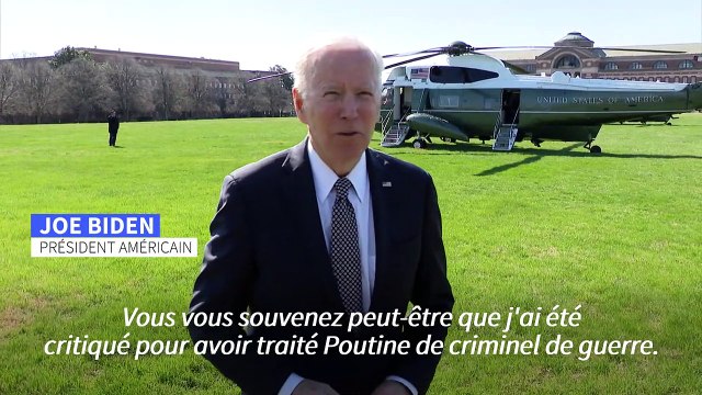 Ukraine: Biden veut un procès pour crimes de guerre après Boutcha