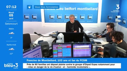 Francine, 103 ans et fan du FCSM