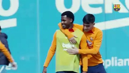 La prueba de la gran amistad entre Ansu Fati y Pedri / FCB