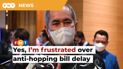 Law minister expresses frustration over Cabinet’s decision to defer tabling of anti-hopping bill.