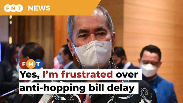 Law minister expresses frustration over Cabinet’s decision to defer tabling of anti-hopping bill.