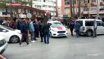 Gözaltına alınan zanlı polis aracından böyle kaçmaya çalıştı