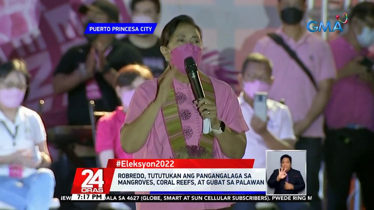 Robredo, tututukan ang pangangalaga sa mangroves, coral reefs, at gubat sa Palawan | 24 Oras