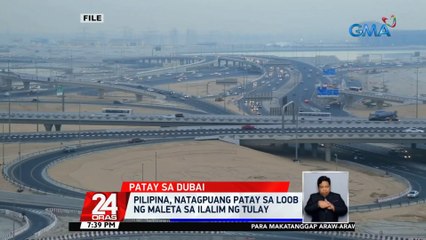 Pilipina, natagpuang patay sa loob ng maleta sa ilalim ng tulay  | 24 Oras