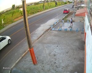 Oblivious Child Trips and Falls into Freshly Poured Cement