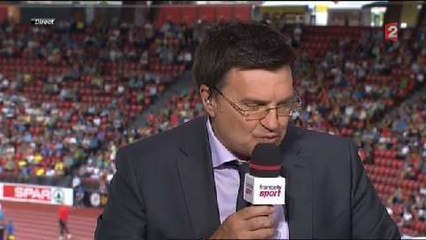 L'hommage de Patrick Montel à Bernard Faure (Championnats d'Europe d'athlétisme)