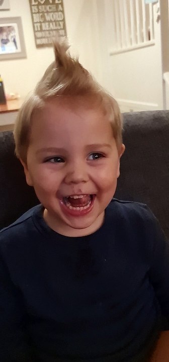 Vacuum Gives Kid Cool Hairstyle