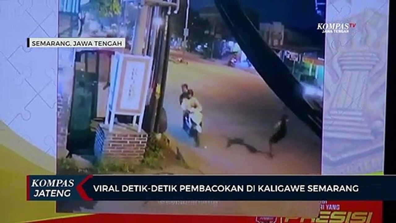 Viral Detik-detik Pembacokan di Kaligawe Semarang