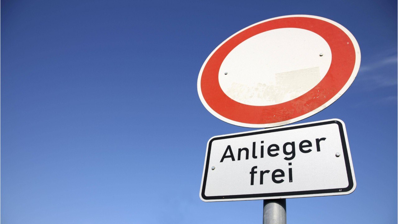 'Anlieger frei': Wem ist die Durchfahrt erlaubt?