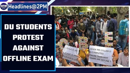 Video herunterladen: Delhi University’s final year students protest against offline exams |Oneindia News