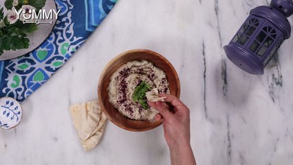 طريقة متبل الباذنجان اللبناني