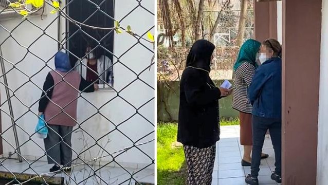 Sağlık merkezinde skandal görüntüler! İçeri alınmayan hastaları pencereden muayene edip ilaç yazıyorlar