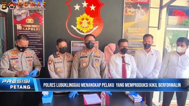 Unit Pidsus Satreskrim Polres Lubuklinggau Tangkap Wanita Produksi Kikil dan Tetelan Yang Mengandung Formalin