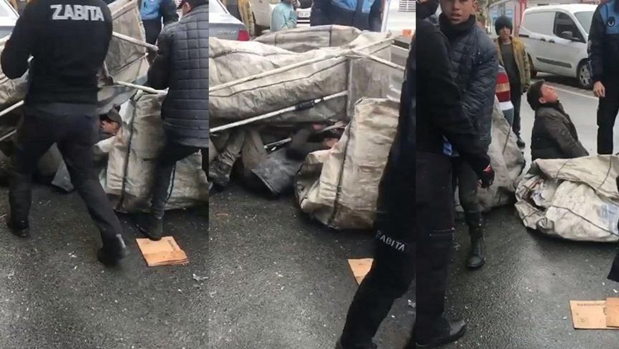 Çek çekleri ellerinden alınan çocuklar ağladı