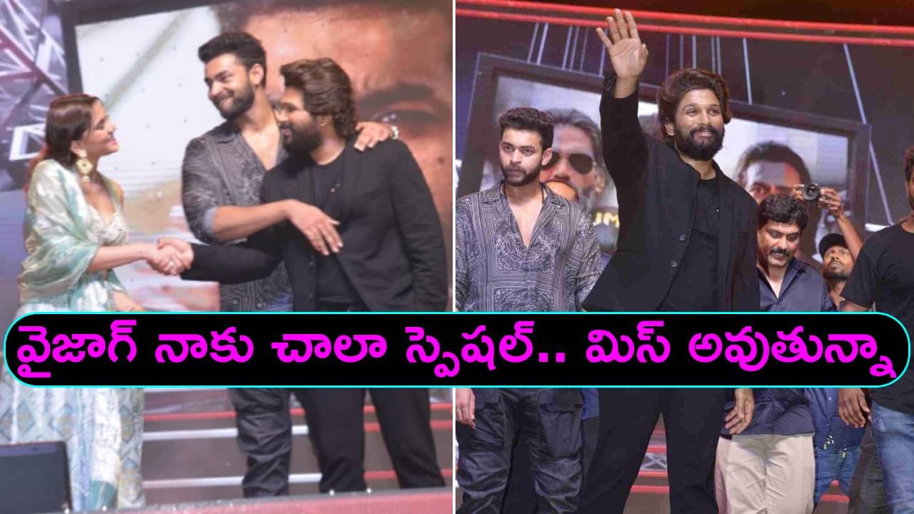 Allu Arjun At Ghani Pre Release Event Visakhapatnam | Filmibeat Telugu