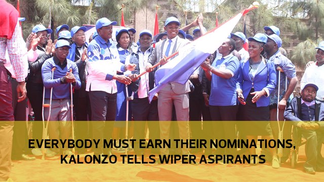 Everybody must earn their nominations, Kalonzo tells Wiper aspirants