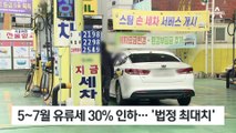 한도 채워 유류세 30% 인하…현장선 “생색내기” 불만