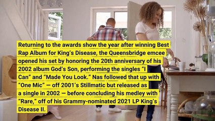 Nas Finally Gets His Flowers and a Standing Ovation With