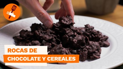 Rocas de chocolate y cereales