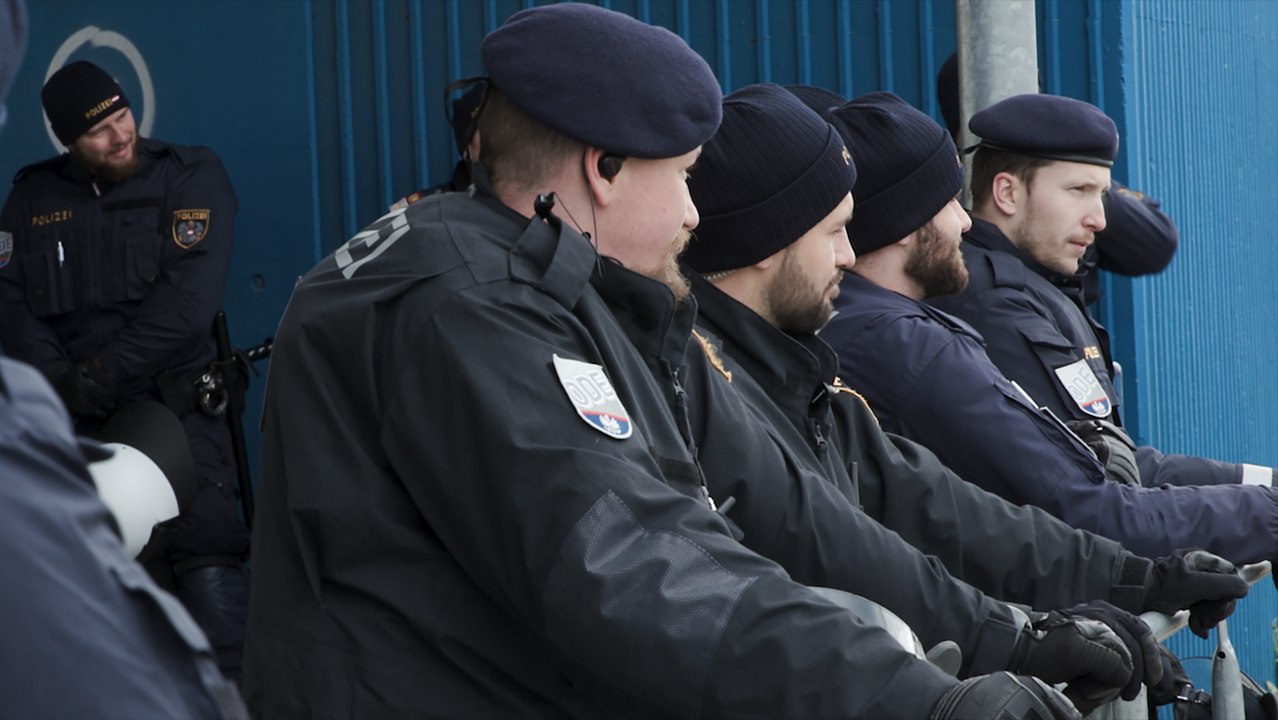 Räumung des Protestcamps in Hirschstetten