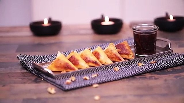 CUISINE ACTUELLE - Samossa crêpes chèvre-miel