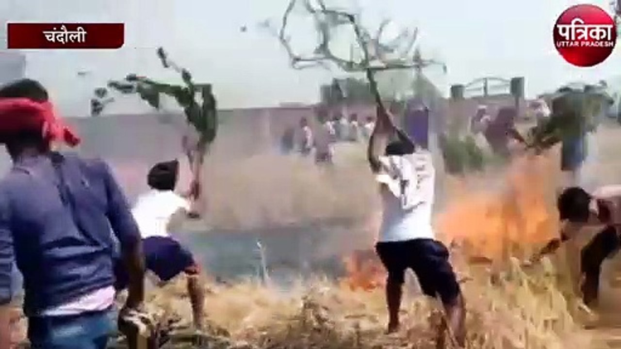 गौशपुर में गरीब किसानों का 10 बीघा फसल जलकर हुआ...