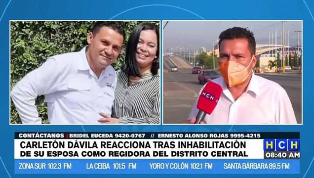 Estas acciones judiciales anuncia Carlenton Dávila tras inhabilitación de su esposa como regidora AMDC