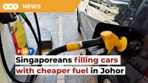 Singaporeans filling cars with cheaper fuel in Johor draws the ire of Malaysian authorities