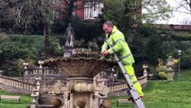 The fountain in Miller Park, Preston is repaired