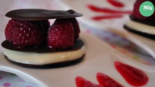 Mille-feuilles duo chocolat à la framboise