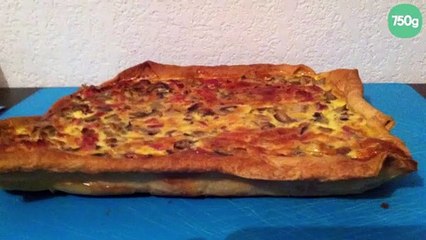 Quiche aux champignons et au jambon